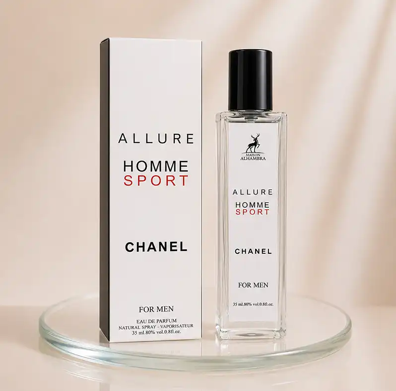 عطر جیبی مردانه الحمبرا مدل Allure Sport Chanel