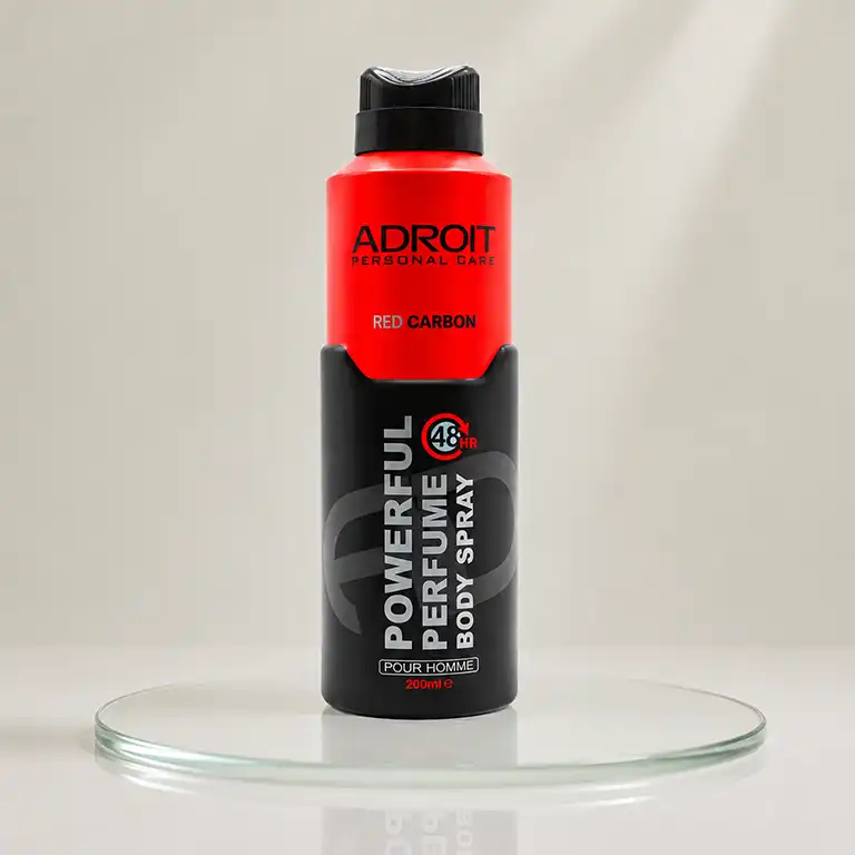 اسپری خوشبو کننده بدن مردانه آدوریت مدل Red Carbon