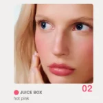 رژگونه استیکی طرح رود - تست روی صورت