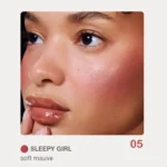 رژگونه استیکی طرح رود - تست روی صورت